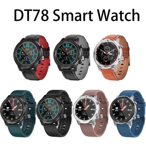 DT78 Smart Watch Men IP68 Waterproof Reloj Hombre Mode SmartWatch With PPG Blood Pressure Heart Rate Sports Fitness Smartwatch