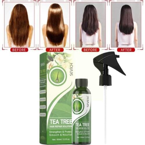 Sevich Hair Smoothing Spray Tea Tree 100ml To Repair Nourishing Ironing Damaged Essence Hair Moisturing Hair Dyeing Care Dr X7I0