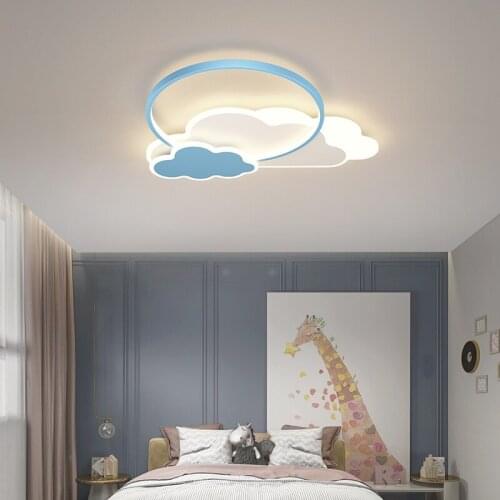Nordic Blue Pink Cloud LED Ceiling Lamp for Bedroom Living Dining children Boy Girl Room Kitchen Aisle Home Decor Light Fixture