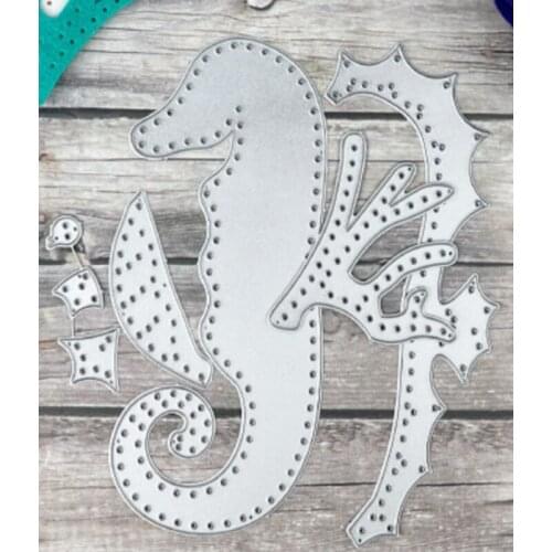 Cute little seahorse Cutting Dies Scrapbook Diary Decoration Stencil Embossing Template DIY Greeting Card Handmade Dies for DIY