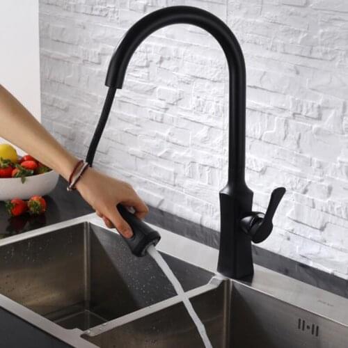 Newly Arrived Pull Out Kitchen Faucet Nickel Brushed ORB Sink Mixer Tap 360 degree rotation kitchen mixer taps Kitchen Tap