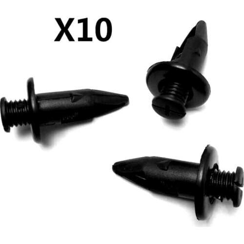 10pcs Bumper Fascia Clip Push Type Retainer A17143 A19407 For Honda 91502-SM4-000 Nylon