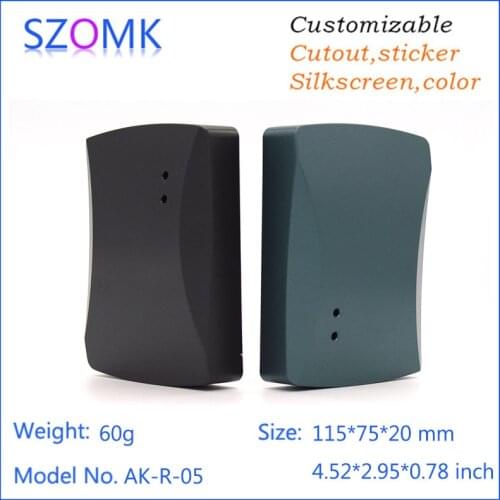 10 piece, top sales szomk RFID plastic enclosure 115*75*20mm electronics wall mount plastic box diy housing for pcb plastic box