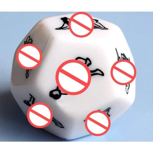 2PCS/Set Funny Sex Dice 12 Side Erotic Craps Sex Dices Toys for Adults Sex Toys Humour Gambling Dices Board Games for Adults