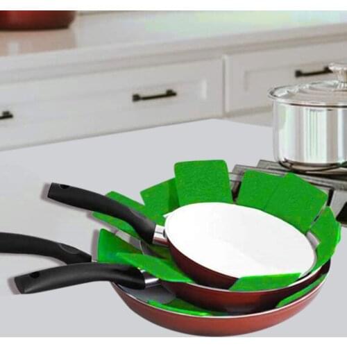 3pcs Pot Pan Protectors Divider Pads To Prevent Scratching Separate Potholder Protect Surfaces Non-stick Pans For Cookware