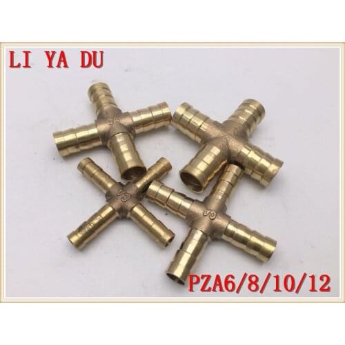 4pcs/lot PZA6 PZA8 PZA10 Copper pagoda joint Brass joint/water pipe /gas PZA-6 PZA-8 PZA-10 PZA-12 Brass Pipe Fitting
