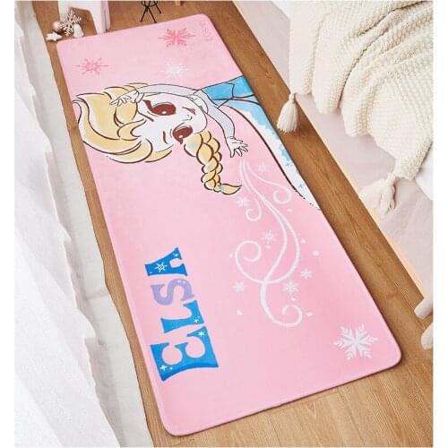40x120cm Disney Elsa Girls Play Mat Thickening Eco-friendly Children Playmat Cartoon Non-slip Carpet Living Room Mat Doormat