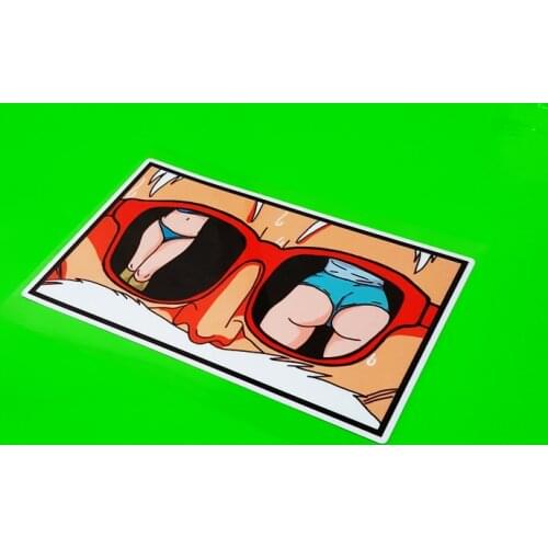 Car Styling Applique Auto Oil Fuel Tank Motorcycle Stickers for Funny Classic Cartonn Anime Turtle Fairy Eye