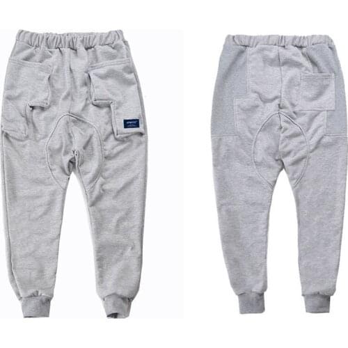 Top quality 2021 Fashion Fashion low crotch pants elastic waist hip hop streetwear joggers track pantalon homme Squirrel pants