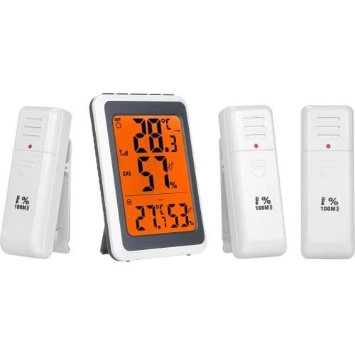 Digital Thermo-Hygrometer Thermometer&Hygrometer Temperature Humidity Indicator Indoor&Outdoor Temperature Humidity Gauge Meter