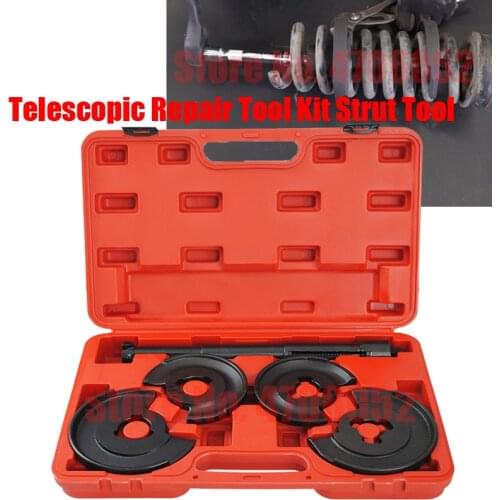 For Mercedes Benz 5pc Coil Spring Compressor Telescopic Repair Tool Kit Strut Tool W123 W124 W202