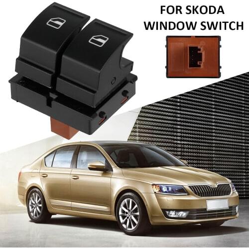 Electric Master Power Window Control Switch Button Drive Side For SKODA FABIA MK2 2006-2014, ROOMSTER 2006-2015
