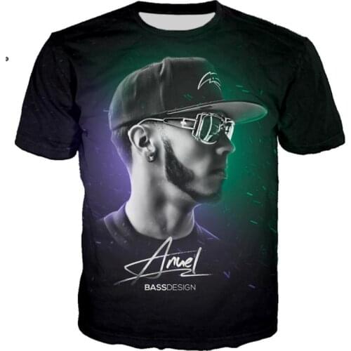 3D Print Rock Anuel Aa Summer Fashion T Shirt Men/women Rock Streetwear Tshirt Boy O-neck Tee Mens Fashion 3D Top Oversized 5XL