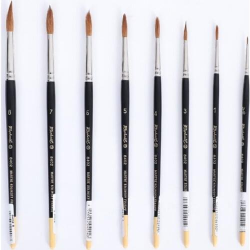 AOWEN 8402 Profession Painting Brushes Art Painting Brushes Artistic Watercolor Brush Set for Gouache Wash Mop Art Painting