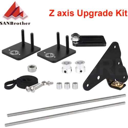 3D Printer Parts Upgrade Kits Creality Ender 3/CR10 Dual Z Axis T8 Lead Screw Kits Bracket Aluminum Profile WIth Belt Pulley