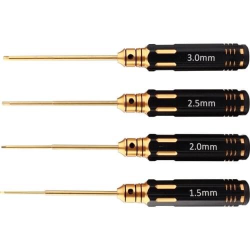 1.5/2.0/2.5/3.0mm Phillips Screwdriver Cross Screw Driver Non-slip Titanium Plating Process Repairing Tool for RC Aircraft