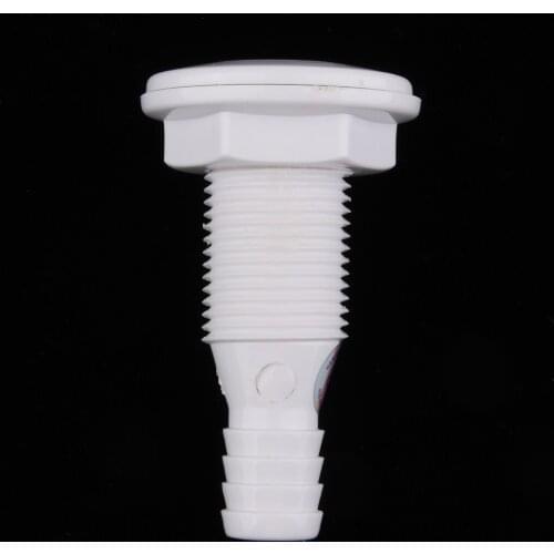 Marine/Boat Straight Connector Thru Hull Plumbing Fitting for 5/8 Inch Hose