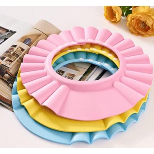 Soft Kids Shampoo New Shower Cap Wash Hair Shield Bathing Hat
