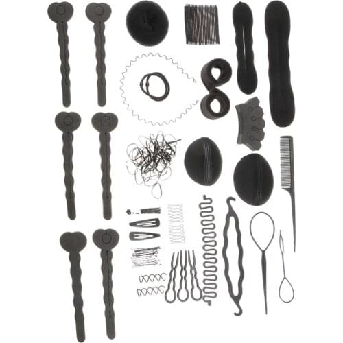 1 Set Hair Styling Accessories Tools Hair Makeup Kits Hair Braid Tool Black