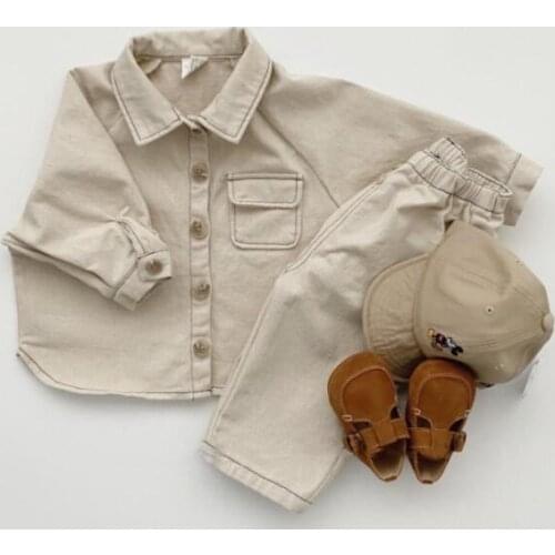 2021 new girls boys shirt cotton full sleeve autumn kids top