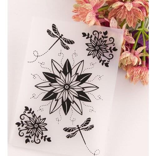 KLJUYP dragonfly Plastic Embossing Folders for DIY Scrapbooking Paper Craft/Card Making Decoration Supplies