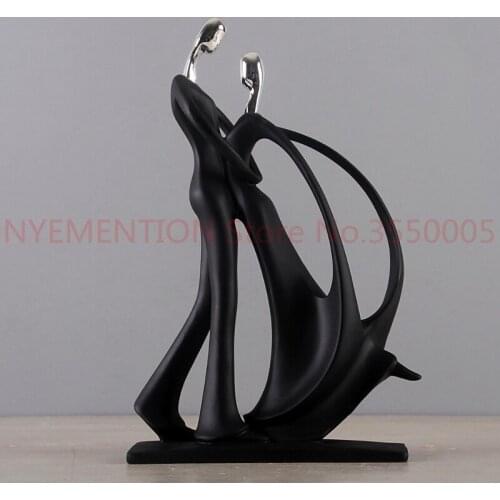 Gifts Home Decor Dancing Couple Sculpture statue Love Decoration Crafts Resin Figurines Lovers Ornaments Statue Modern 5pcs
