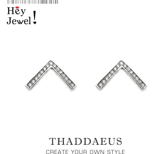 Stud Earrings V Minimalism Europe Subtle Elegance Fashion Classic Jewerly For Women,2020 Spring Gift In 925 Sterling Silver