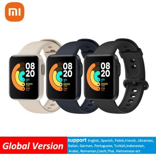 Xiaomi Global Version Smart Watch Mi watch Lite GPS 5ATM 1.4" Display Bluetooth Waterproof Smartwatch fitness Heart Rate monitor