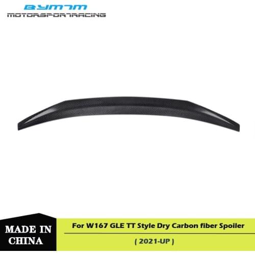 TT Style Dry Carbon fiber Spoiler Wing For BENZ W167 GLE Coupe 2021 UP