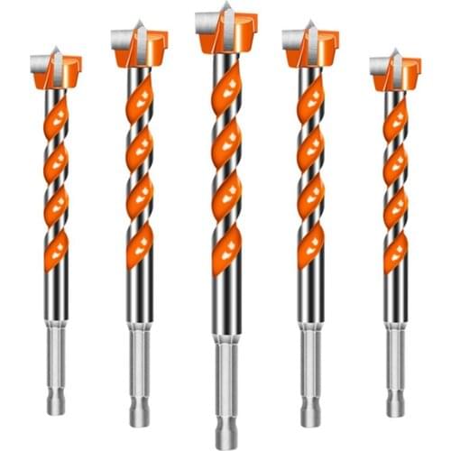16/18/20/22/25mm Alloy Hexagonal Shank Drill Bit Round Head Woodworking Drill Bit Glass Ceramic Core Drill Bit Woodworking Tool