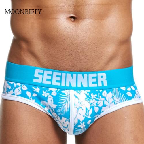 2021 Mens Underwear Seeinner Men Briefs A Undertakes To Cotton Leaves