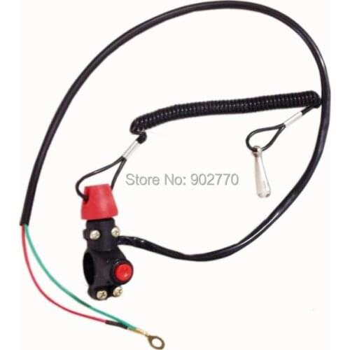 TV Motorcycle Dirt Bike Tether Line Kill switch Universal 50 70 110 125 KS30