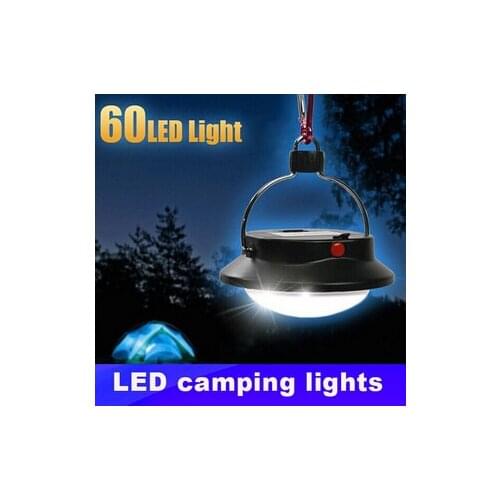 Outdoor Waterproof Led Portable Camp lamp with 60 leds with Lampshade Circle Tent Lantern White Light Campsite Hanging Lamp