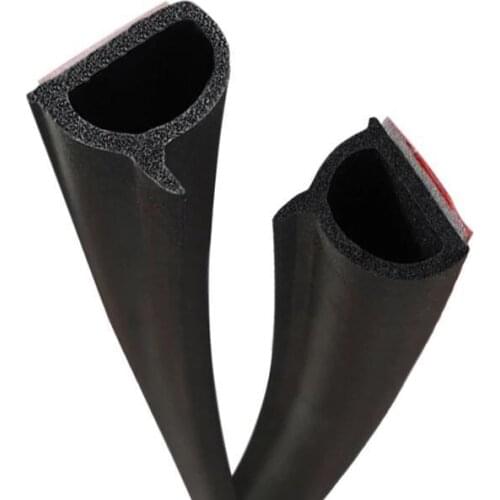 2~8 Meters DZ Car Door Sealing Strips Rubber Weatherstrip Auto Seal Strip Car Door Frame Bonnet Trunk Cover Trim Sealants