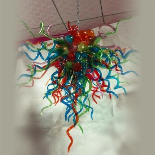 Vintage Art Glass Pendant Lights High Ceiling Decoration for Living Room Decor