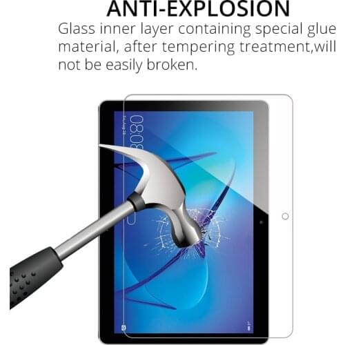 Premium Tempered Glass Screen Protector for Huawei MediaPad M5 Lite 10 M5 10.8 M3 Lite 8 T5 10 T3 10 9.6 8.0 T3 7 WiFi 3G Glass
