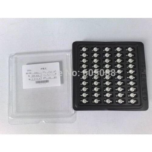 1w high power led uv bulb lamp led uv germicidal light DC3.0-3.4v 350mA 395-410nm 350pcs/lot wholesale&retail,DHL free shipping