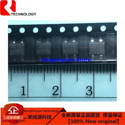 20 pcs/lot MB6S SOP-4 600V/0.8A Surface Mount Bridge-Rectifier 100% New original