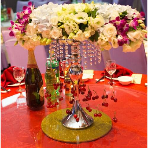 35cm 13.2" Small Size Silver Wedding flower vase Wedding centerpiece Table candelabra Wedding flower holder 10pcs/lot