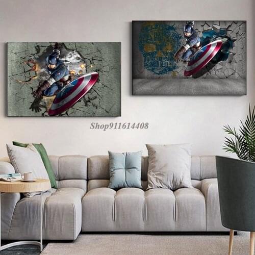Abstract Anime Movie Avenger Marvel Nordic Posters Prints Superhero Wall Art Canvas Painting Wall Pictures for Living Room Decor
