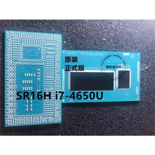 Four generation of CPU I7-4650 - u SR16H CL8064701462800S R16H Core i7-4650U Dual CR 1.7GHz FCBGA1168