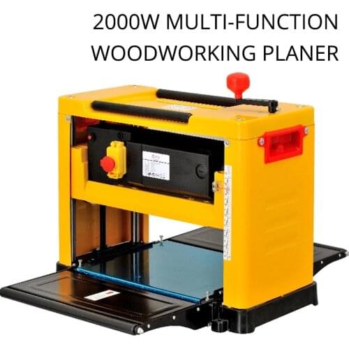 Woodworking Planer Multi-function 2000W High-accuracy Table Woodworking Thicknesser Wood Sander Bench Planer