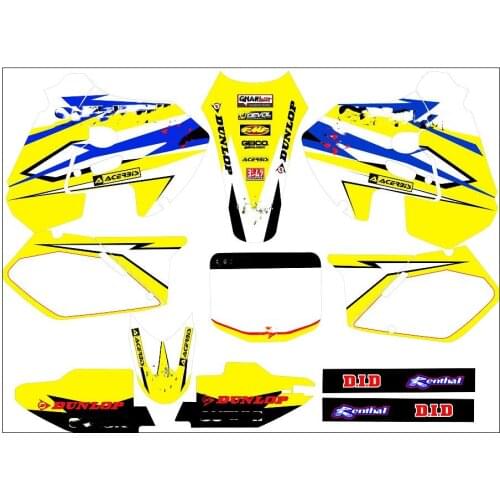 For SUZUKI RM125 RM250 1999 2000 Free Customized Motorcycle full set of 3M graphics stickers decals kit For SUZUKI 250 RM 125 RM