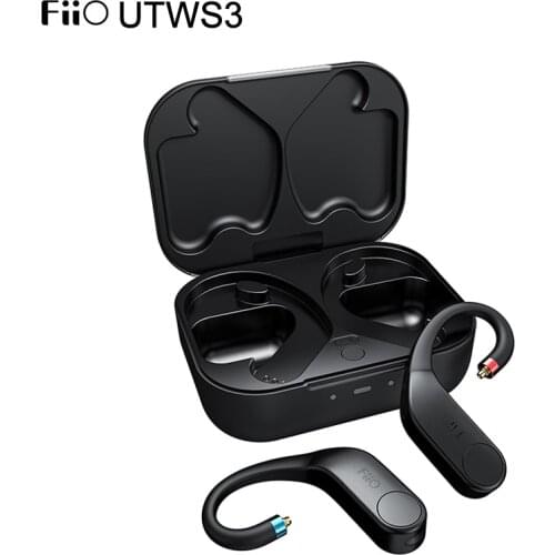 FiiO UTWS3 Eearhook True Wireless Bluetooth Amplifier QCC3020 TPA6140A2 Amplifier Support App Control come with charging case