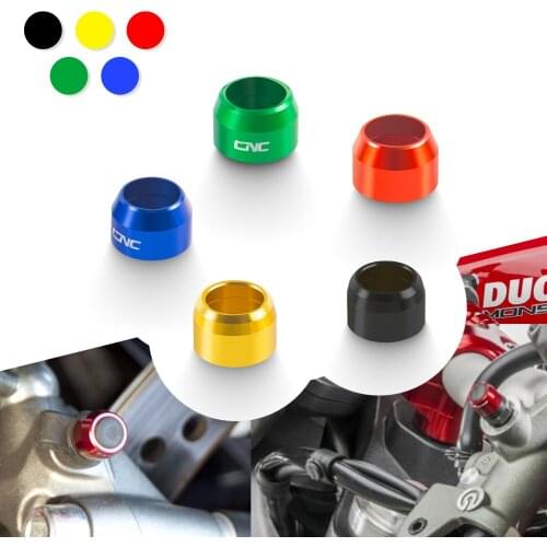 Motorcycle Universal Billet Bleed Valve Cover Kit For Ducati Monster Hypermotard Multistrada Streetfighter Diavel Panigale Motos