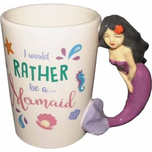 Cartoon MermaidTail Handgrip Ceramics Mugs coffee mug Milk Tea office Cups Drinkware the Best birthday Gift with gift box