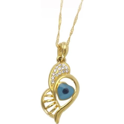 Muslim turkish evil eye crystal fashion pendant & necklace for women & men, charm Gift & Jewelry