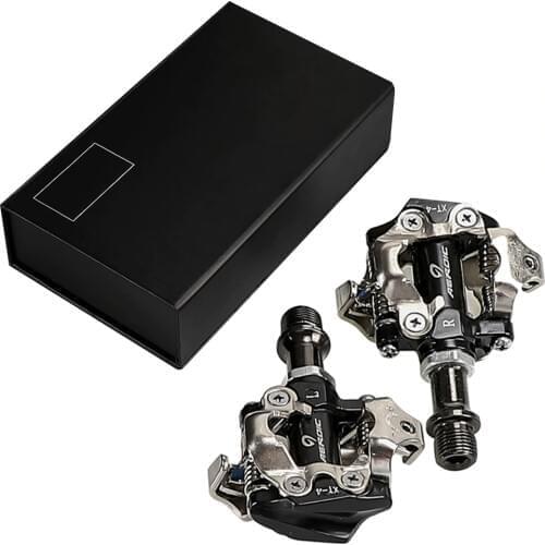 Mountain Bike Clipless Pedals Aluminum Alloy Compatible with Shimano SPD Cleats(Included)