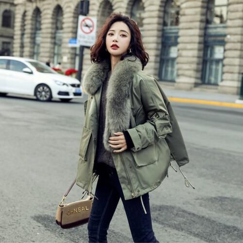 Workwear womens new winter jacket thickened and velvet pie to overcome the short style tide brand Hong Kong style cotton coat