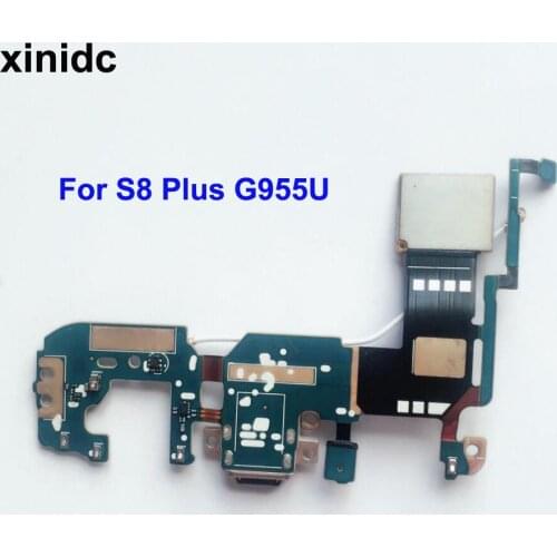Xinidc 5Pcs USB Charging Port Flex Cable for Samsung Galaxy S8 Plus S8+ G955U USB Charger Dock Connector Flex Cable AAA Quality